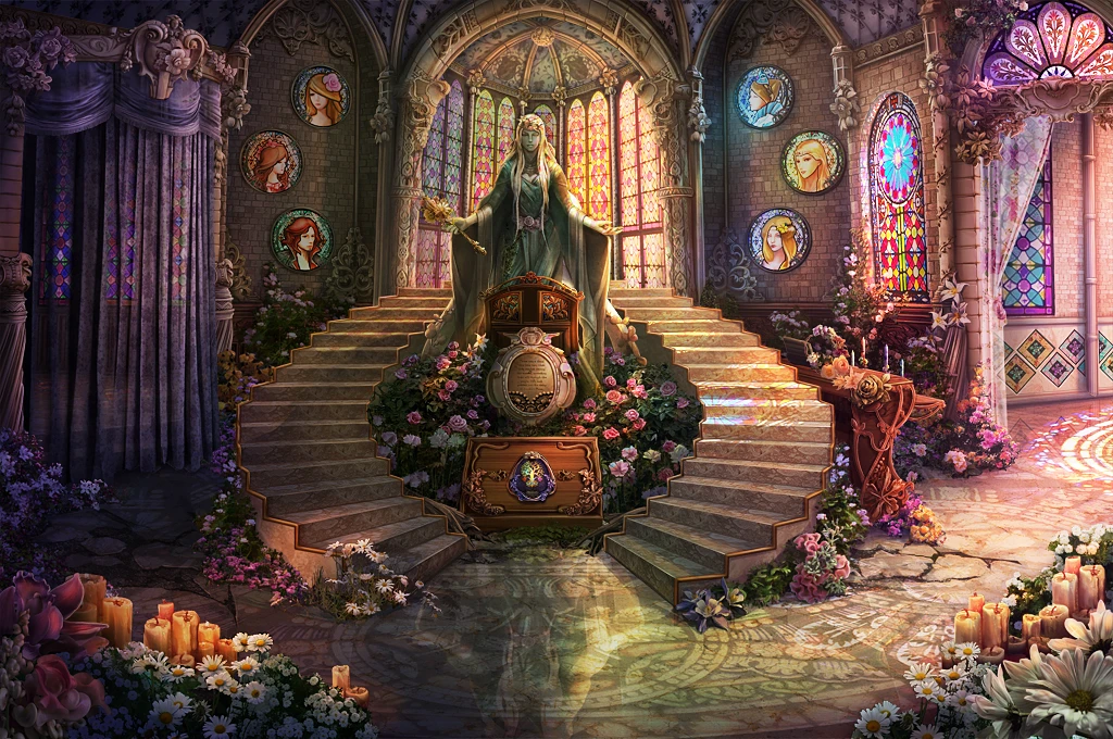 Stained-glass hall