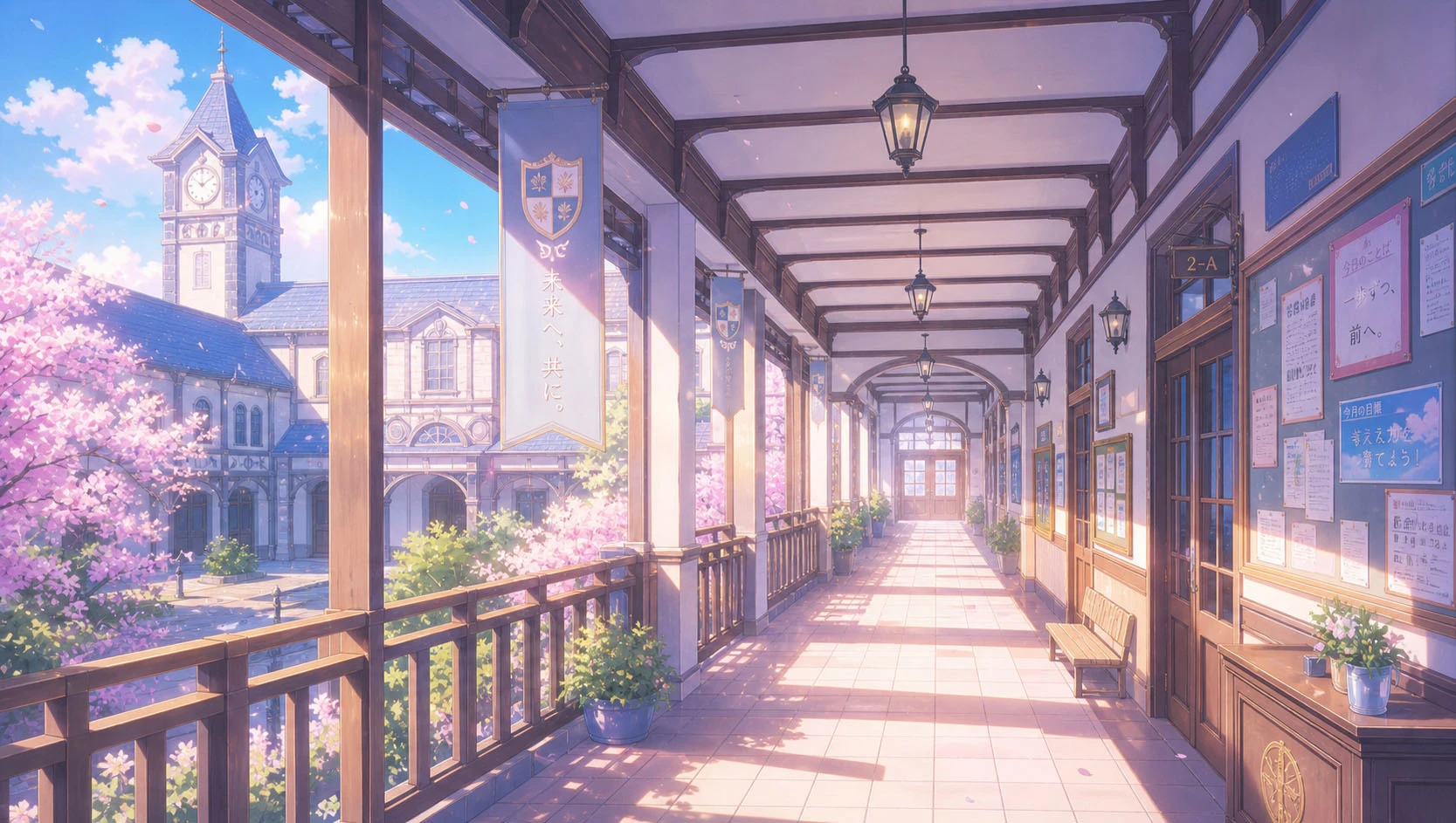School corridor