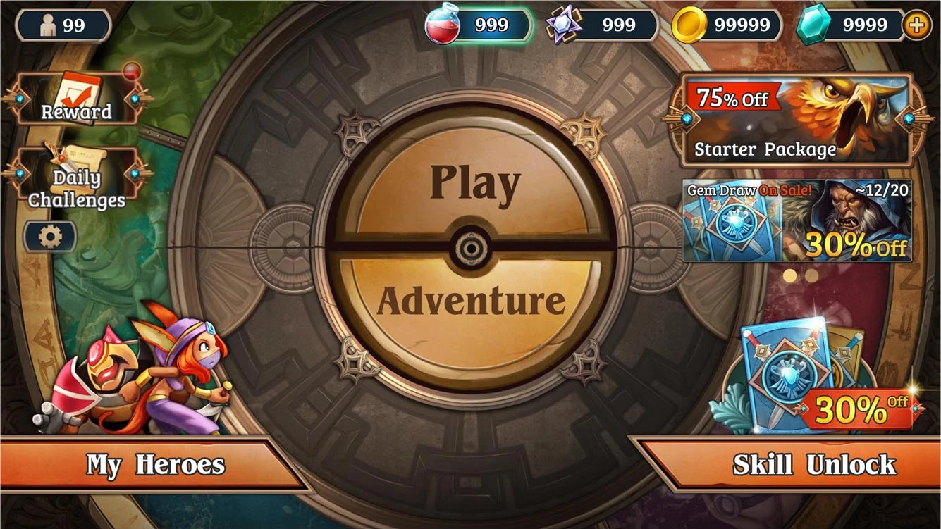 Mavenfall · main menu