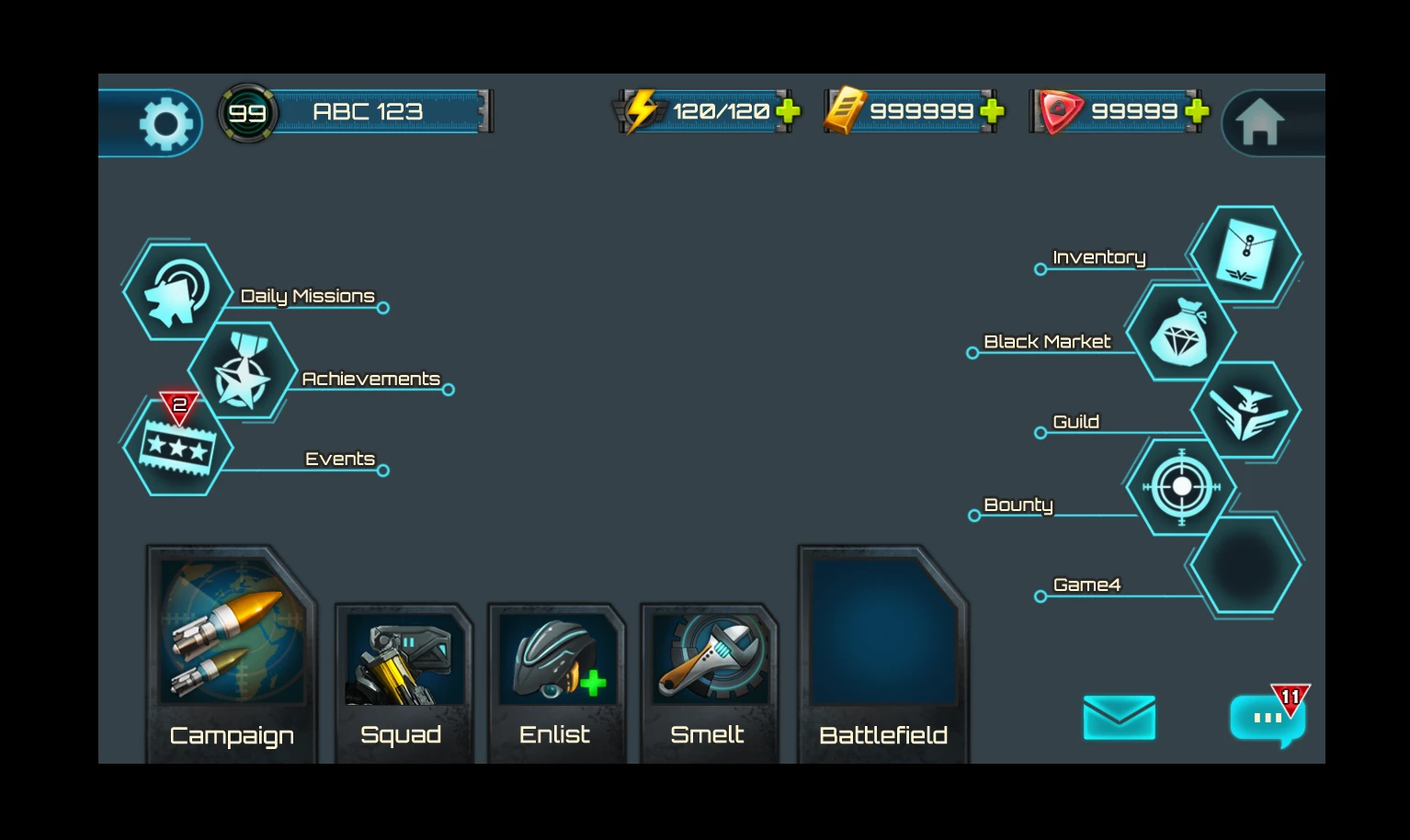 Mobile game · navigation